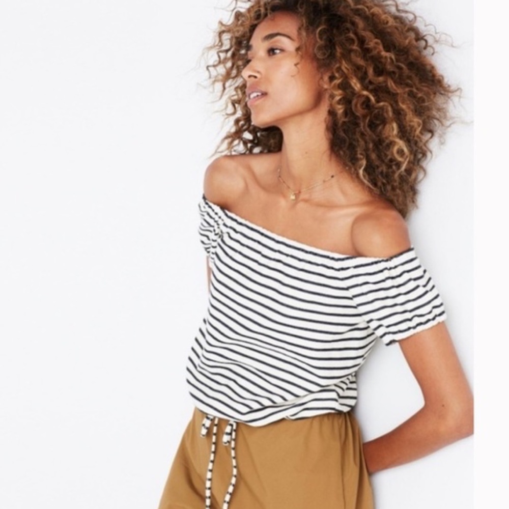 Madewell Striped Melody Off-The-Shoulder Top